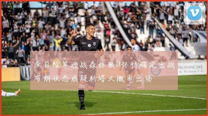 今日绿军迎战森林狼D怀特确定出战布朗状态成疑科塔大概率出场